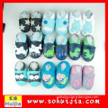 Factory Price colorful animal shape soft flat embroidered crochet baby girls shoes